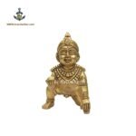 PURE BRASS LADDU GOPAL IDOL 4"