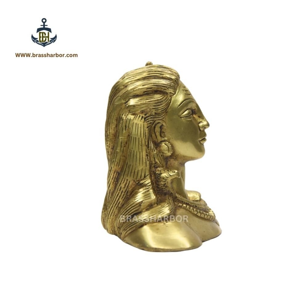 PURE BRASS ADIYOGI STATUE- 4IN - Image 3