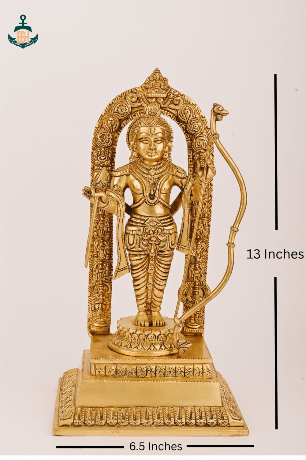 PURE BRASS RAM LALLA IDOL 13" - Image 4
