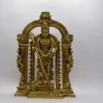 PURE BRASS LORD MURUGAN SWAMY IDOL 8.5"