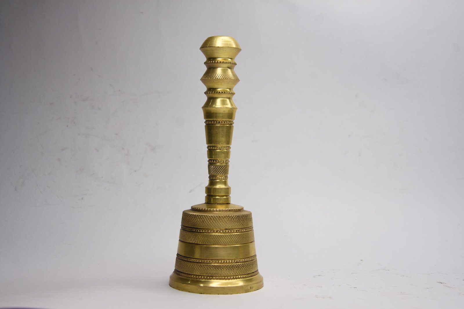 PURE BRASS POOJA BELL/ GHANTI 7.4"