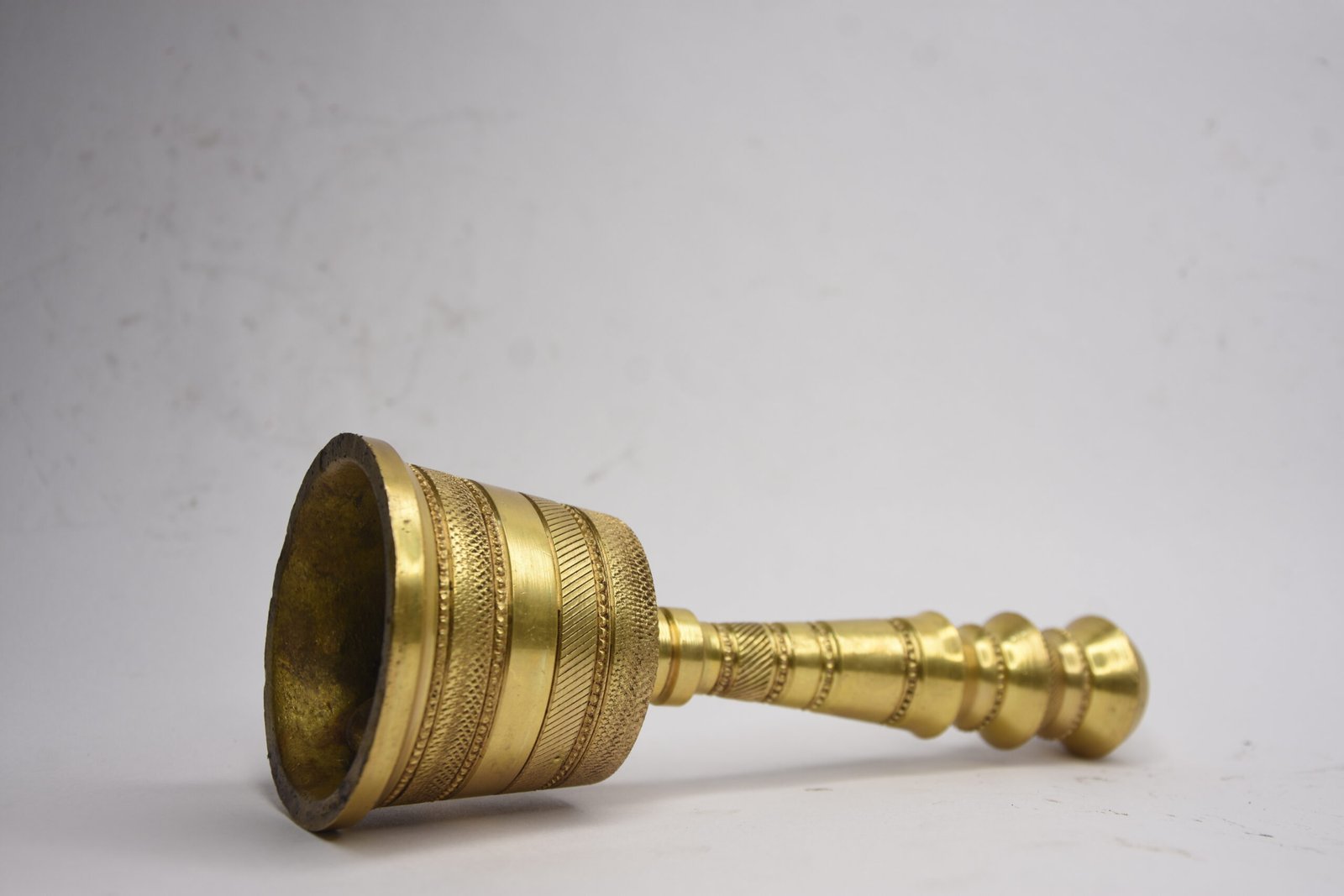 PURE BRASS POOJA BELL/ GHANTI 7.4" - Image 4