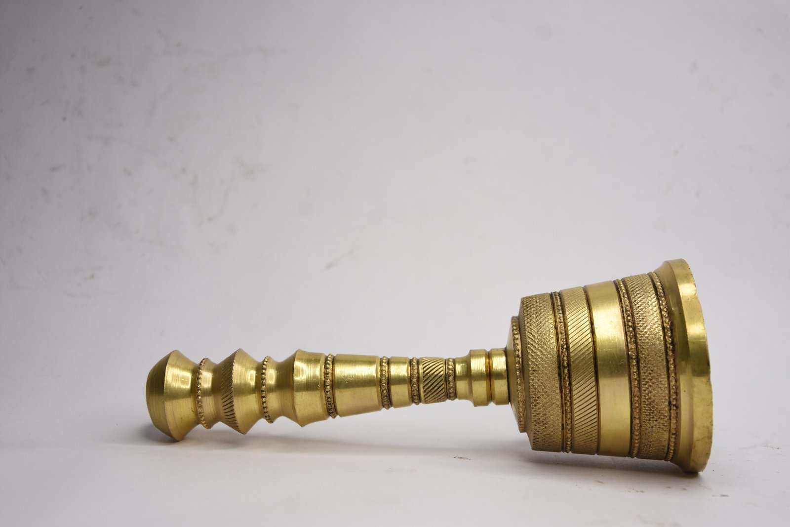 PURE BRASS POOJA BELL/ GHANTI 7.4" - Image 2