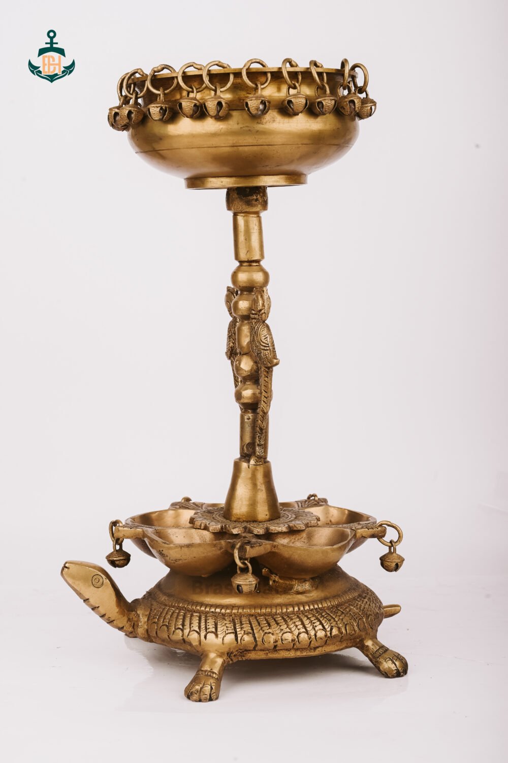 PURE BRASS HOME DECOR TORTOISE URLI 15" - Image 3