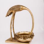 PURE BRASS CRANE BIRD URLI BOWL 13"