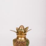 PURE BRASS LAXMI GANESH KALASH 6.5"