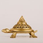PURE BRASS TORTOISE DHOOP DHANI 3.3'
