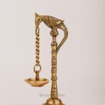 PURE BRASS PARROT DIYA CHAIN 8'