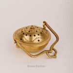 PURE BRASS ROUND DHOOP DHANI 7'