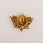 PURE BRASS LOTUS DIYA 1"