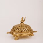 PURE BRASS HANDICRAFTED DHOOP DHANI 6.5'