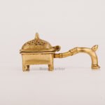 PURE BRASS DHOOP DHANI WITH HANDLE 2.5'