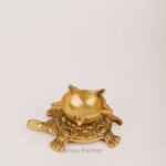 PURE BRASS TORTOISE DIYA 2"