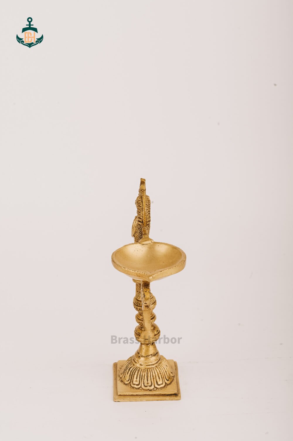 PURE BRASS PEACOCK STANDING DIYA 7.5" - Image 4
