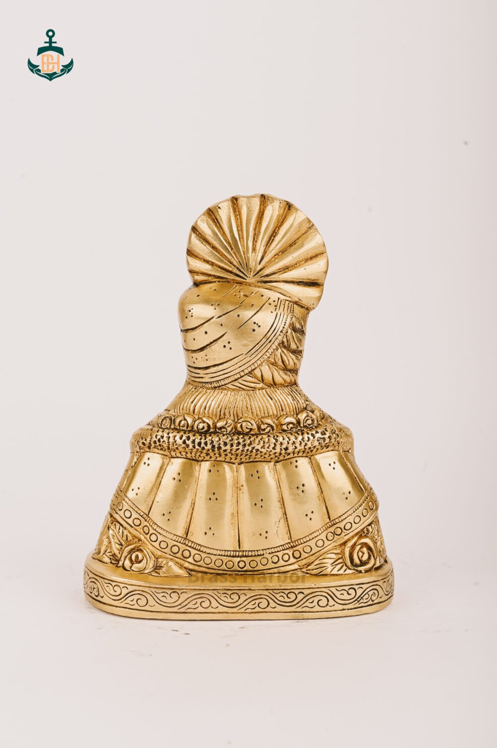 PURE BRASS KHATU SHYAM JI IDOL 8.5" - Image 3