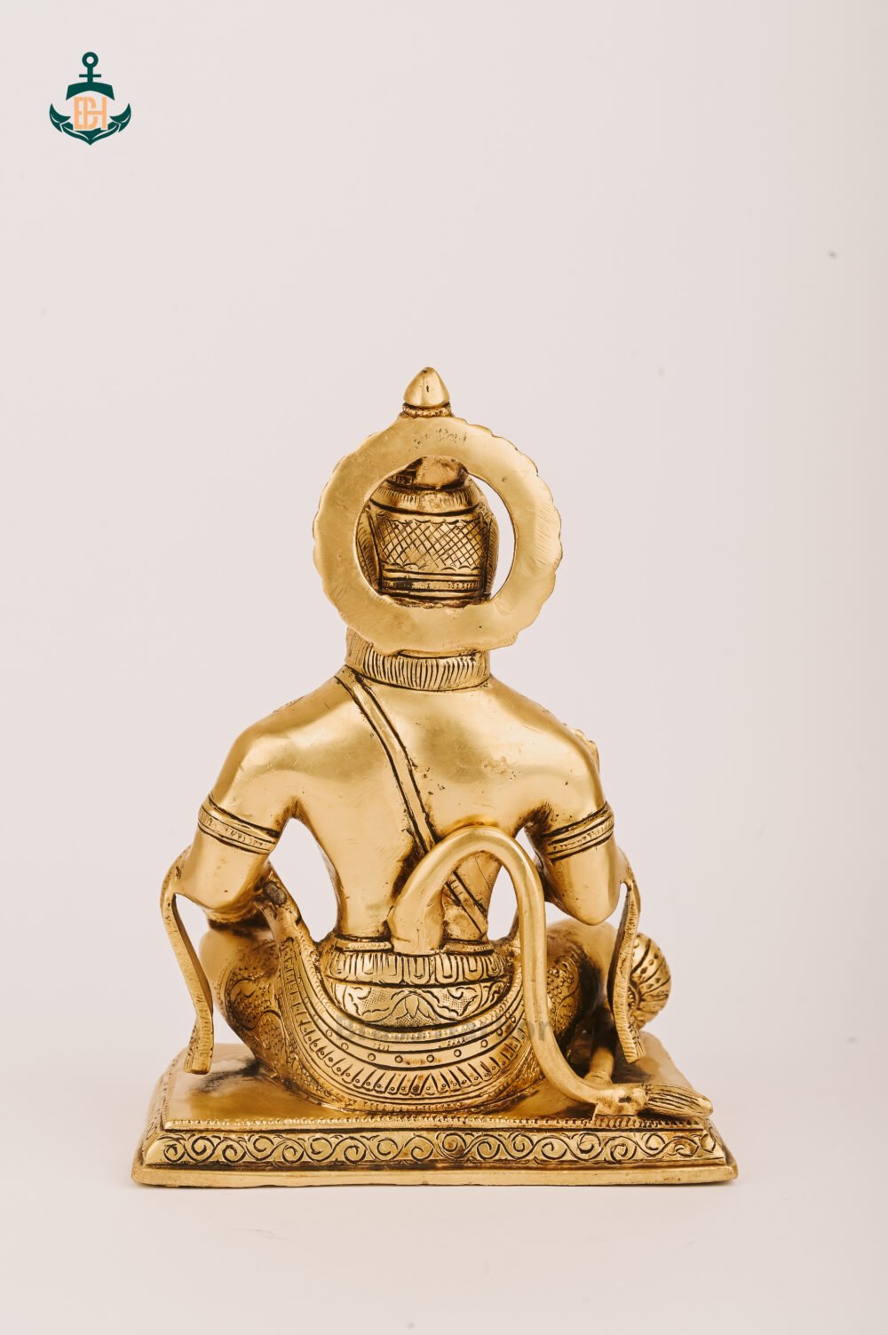 PURE BRASS HANUMAN JI IDOL 9.5" - Image 3