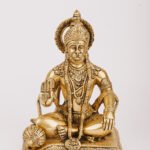 PURE BRASS HANUMAN JI IDOL 9.5"
