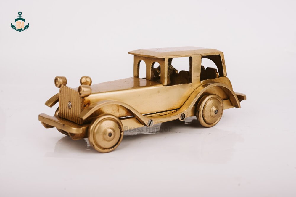 PURE BRASS VINTAGE CAR 3.5" - Image 3