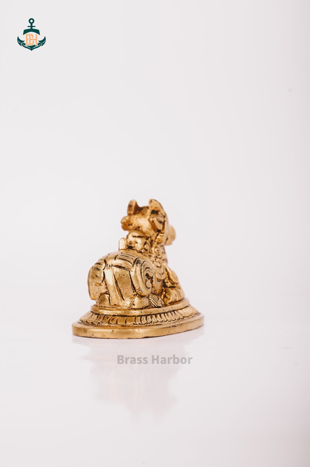 PURE BRASS SHIVA NANDI IDOL 2.5" - Image 4