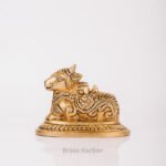 PURE BRASS SHIVA NANDI IDOL 2.5"