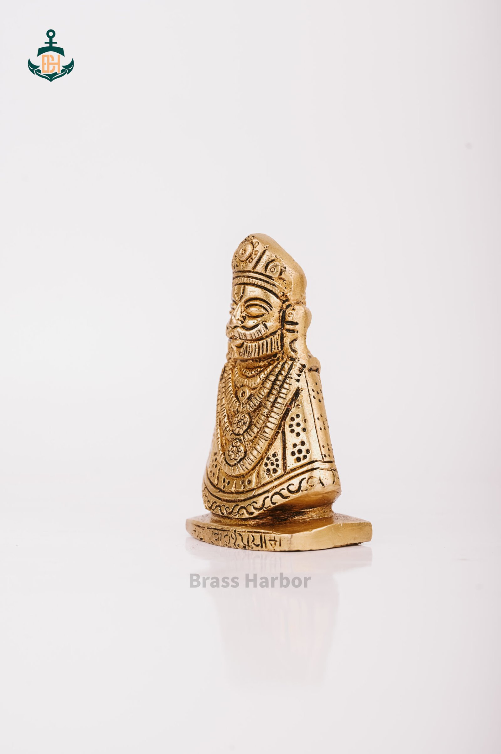 PURE BRASS LORD KHATU SHYAM JI IDOL 3" - Image 2