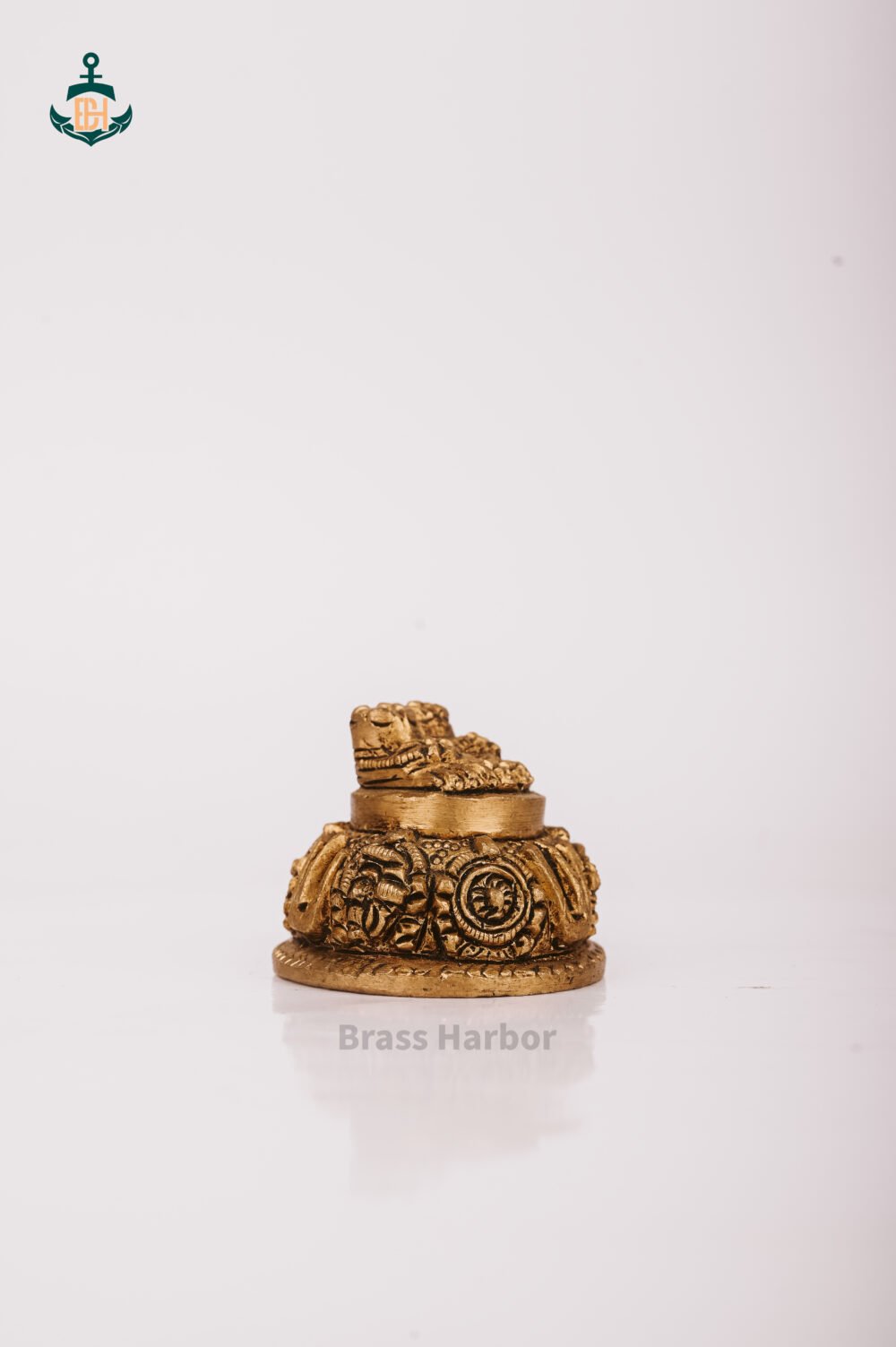 PURE BRASS LORD BALAJI CHARAN PADUKA 2" - Image 3
