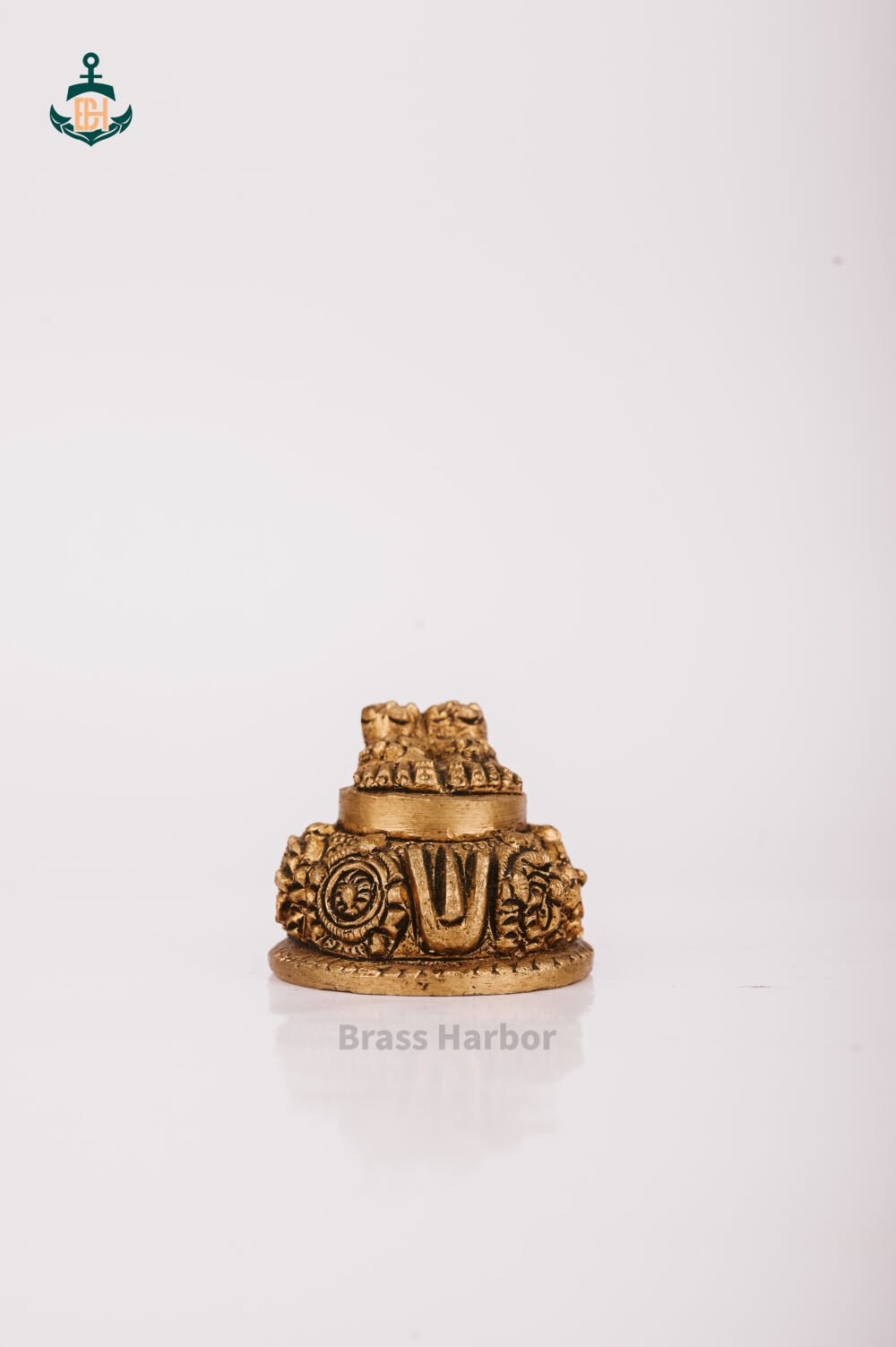 PURE BRASS LORD BALAJI CHARAN PADUKA 2" - Image 2