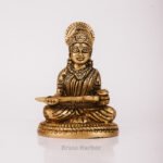 PURE BRASS GODDESS ANNAPURNA IDOL 3.5"