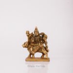 PURE BRASS GODDESS DURGA IDOL 2.5"