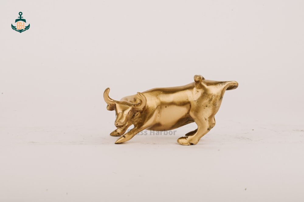 PURE BRASS BULL WALLSTREET VASTU PERFECT 2.5" - Image 3